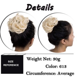 Sego Hairpiece, Hair Extension Bun Scrunchy, Messy Updo