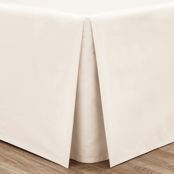 Catherine Lansfield Easy Iron Percale Combed Double Base Valance Sheet Cream