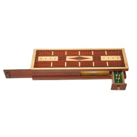PALM ROYAL HANDICRAFTS - Juego de 2 tablas de madera para cuna con incrustaciones de madera de sangremadera de arce, almacenamiento disponible para...