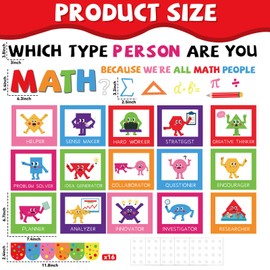 Math Bulletin Board Math Teacher Classroom Bulletin Board Decoration Mathematics Symbol Paper Cutouts Mathematics Classroom Must Haves for Back to School Elementary Middle High School Teacher Supplies