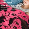 Hot Pink Throw Blanket for Couch Lightweight Cozy Soft Red
