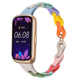 Compatible with AKUMAKA Smart Watch Bands, Lamshaw 16mm, 22mm Elastic Silicone Hollowed Out Replacement Straps Compatible with AKUMAKA CS5 1.47 Inches Fitness Tracker, G39, T90, 209DK Smart Watch (Color, 16mm size band)