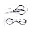 Idea Travel Folding Cut, Portable 8 Shape Small Scissors, Portable