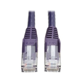 Tripp Lite Cat6 Gigabit Snagless Molded Patch Cable (RJ45 M/M) - Purple, 3-ft.(N201-003-PU)
