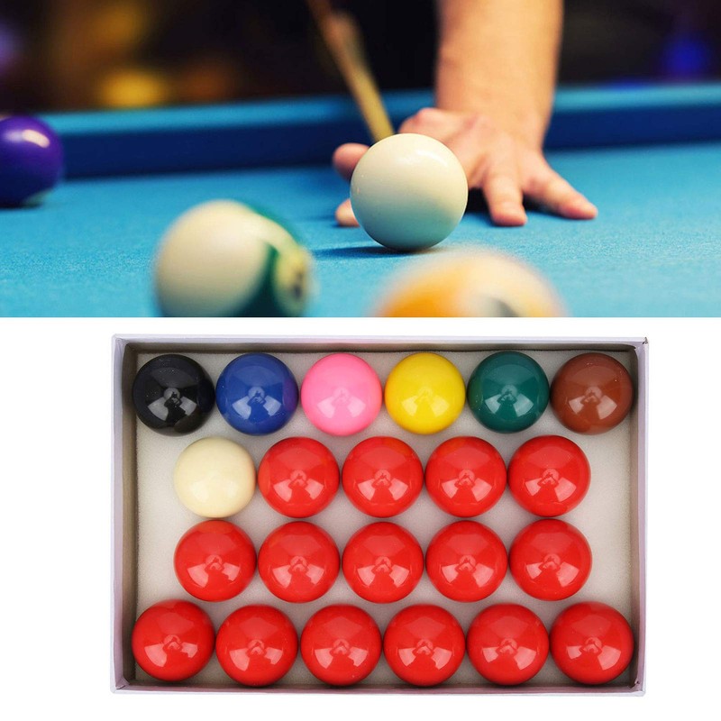 Snooker Balls Set, 22-Piece Tournament Weight (141g) 52.5mm Phenolic Resin