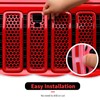 Front Grille Mesh Inserts with Camera Grill Decoration Exterior Accessories