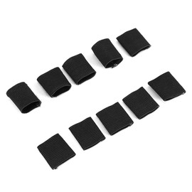 Finger Sleeves 10 Pack Nylon Finger Protector Sleeve Support Basketball Sports Aid Arthritis Band Wraps Finger Sleeves
