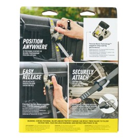 Nite Ize CamJam HookLock Ratchet Strap System - Adjustable, Heavy-Duty Tie Down Straps - Cargo Attachment with Spring-Actuated Hooks - Includes Ratchets, Hooks, Webbing & Storage - Small (2 Pack)