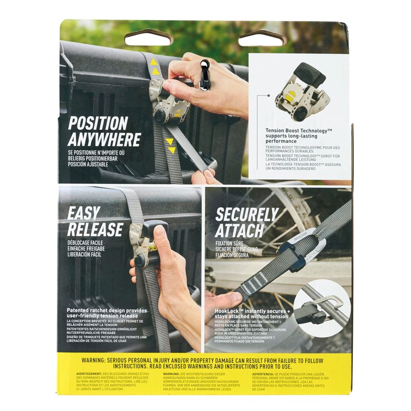 Nite Ize CamJam HookLock Ratchet Strap System - Adjustable, Heavy-Duty