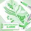 Green Ultra Fine Point Permanent Markers, 20 Pack, 0.4 mm,
