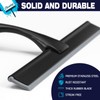 Shower Squeegee, 10-Inch Matte Black Squeegee, All-Purpose Stainless Steel Squeegee