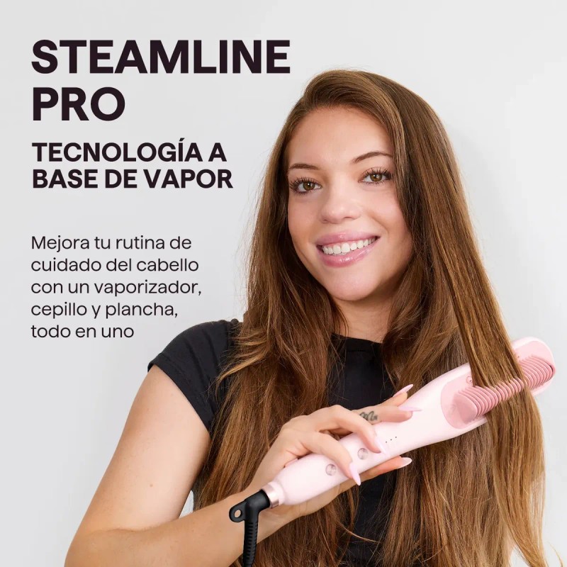Cepillo Alisador De Cabello Wavytalk Pro Steam, Steamline 3