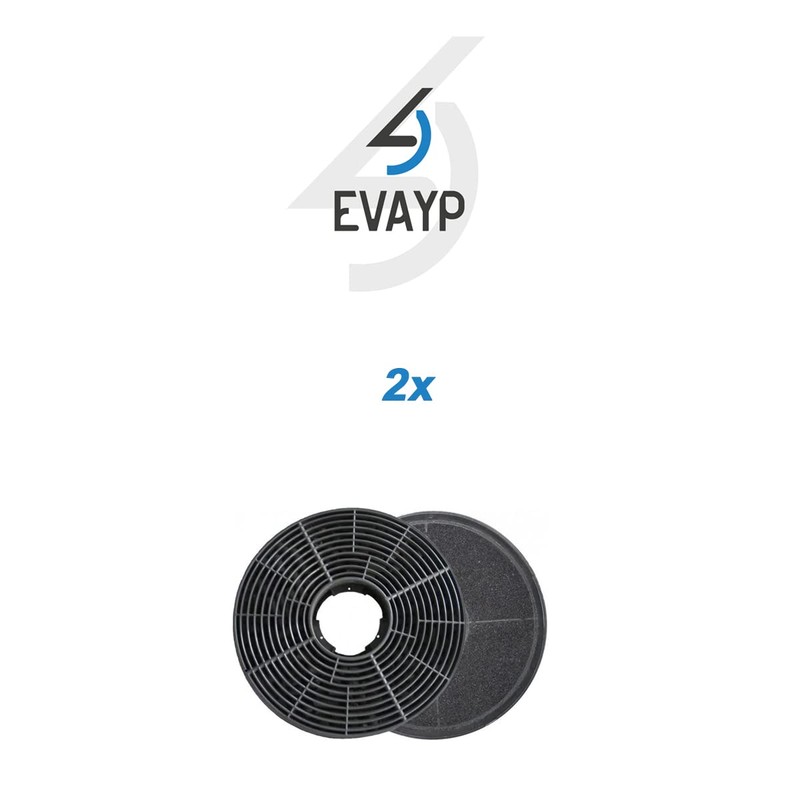 EVAYP 2 x activated carbon filters/suitable for Respekta MIZ 0058