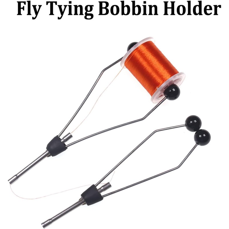 Black Spool Tool Ceramic Tip Fly Tying Bobbin Holder Light