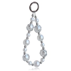 Angyape Fashion Pearl Wristlet Keychain Cute Phone Lanyard Car Keychain Accessories Bag Purse Charm Birthday Gifts for Women