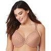 Glamorise Women's Plus Size Low Cut Wonderwire Lace Bra Underwire