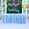 aromm Tulle Table Skirt Cover for Baby Shower Wedding Parties