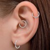 AVYRING Ear Piercing Gun Kit - 2 Pcs Silver Self