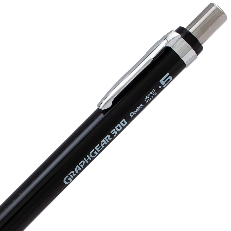 Pentel Arts GraphGear 300 Mechanical Pencil, (0.5mm) Fine line, 1-Pack,