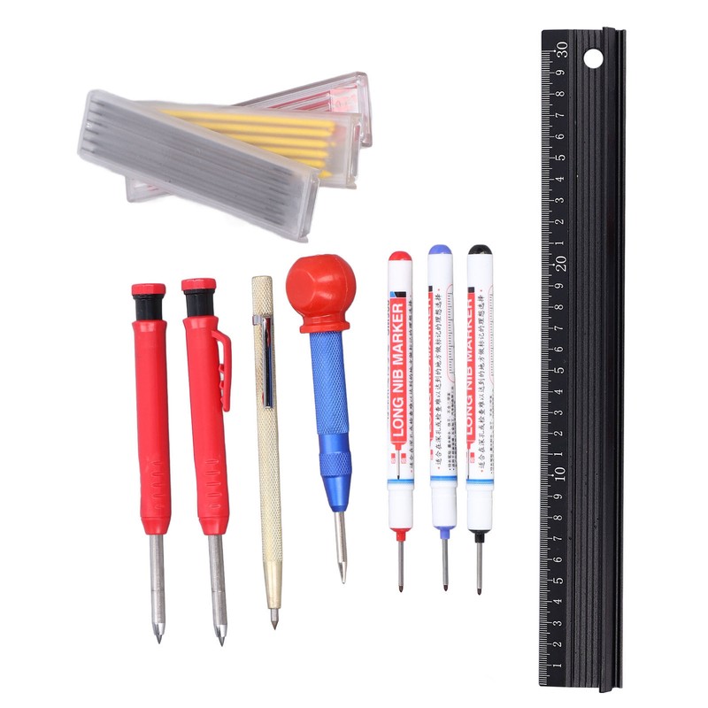 Center Punch Marking Scribing Pen Refill Hole Positioning Tool Set