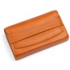 Leather FACTORY Leather Craftsman Governor Card Case, Large Capacity, Men's,
