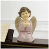 Praying Angel Figurine, 3.74 Inch Resin Guardian Angel Home Decor