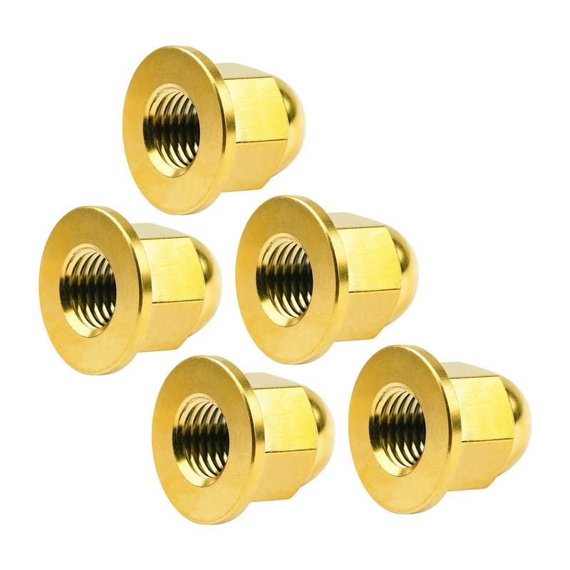 Ruifu 5pcs Titanium Nuts M6 M8 M10 Dome Head Flange