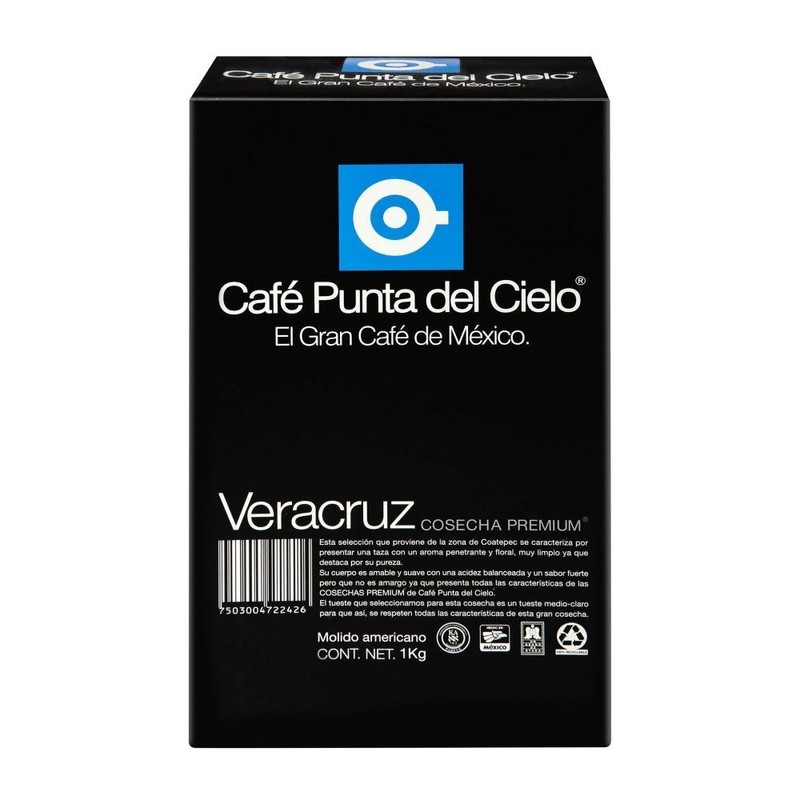 Café Punta del Cielo Mexicano Cosecha Premium Veracruz 1 Kg