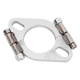 Yctze Exhaust Flange 2 inch Flat Oval Split Repair Exhaust Flange Replacement Accessories (Low Carbon Steel)