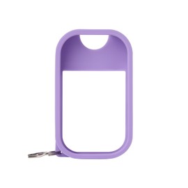 Touchland Touchland Hand Sanitizer Mist Case 30 ml., Protective and Stylish Hand Sanitizer Spray Accessory, Silicone Case with Keyring, Purple Haze