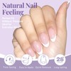 AddFavor Medium Almond Nail Tips, 420pcs Gel Nail Tips Almond