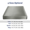 sourcing map Satin Fitted Sheet, Solid Silky 12" Deep Pocket