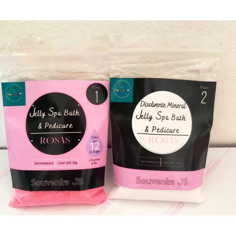 Souvenirs JS Pack De 10 Jelly Spa Bath & Pedicure