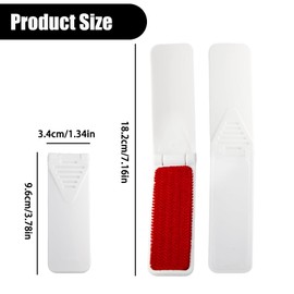 4-Pack Foldable Lint Remover Brush - Portable Reusable Mini Lint Removal Brushes for Clothes, Pet Hair, Furniture, Sofa, and Fabric Dust - Travel Lint Brushes