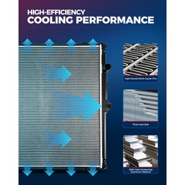 KAX CU2878 Engine Radiator Replacement, Compatible with 2003-2014 XC90