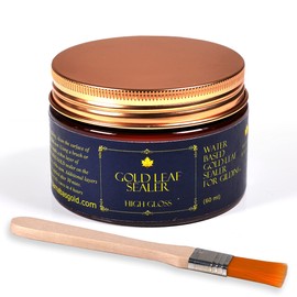 Barnabas Blattgold Gold Leaf Sealer 120ml with Bonus Brush, Sealer for Arts and Plating