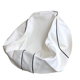 Yamaha Jog 4 Cycle (SA39J) Special Design Seat Cover, Made in Japan (Thick Fabric) (Fabric Color: White/Piping: Black), Replacement Type CHRIS-YCH2099-C20P10