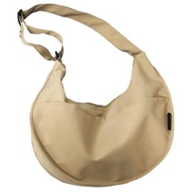 Aquamie Crossbody Bag, Large, Messenger Bag, Shoulder Bag, Dumpling Bag, A4, beige