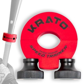 KRATO BAT WEIGHTS - Baseball & Softball Batting Training Aid, Weight Placed Above Hands, Youth - High School - College, Hit Live (20 Oz)
