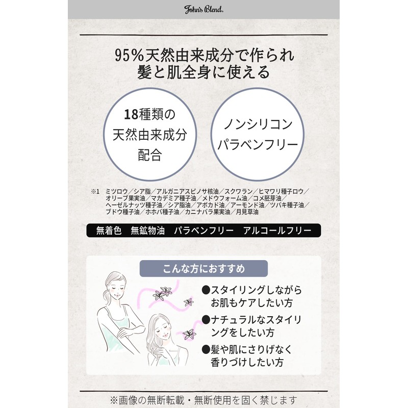 John's Blend OA-JON-76-1 Treatment Balm, White Musk, 1.8 oz (50