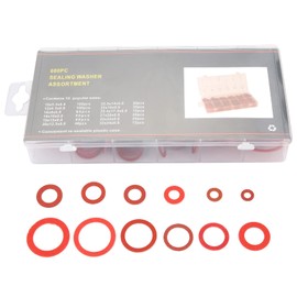 Washer Heat Fibre Washers Plumbing Red Steel Paper 600Pcs 12 Sizes Red Steel Paper Fiber Flat Washers Kit Insulation Washer Assorted Set With Box