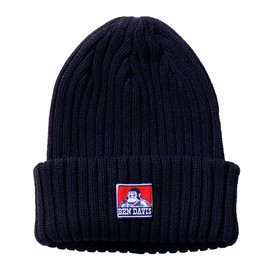 Ben Davis BDW-9500 Cap, Knit Hat, Cotton, Knit Cap, Beanie, Watch Cap, Hat, Bendevi Gorilla Tag, Couple, Pair Link, Coordinate, Black (02)