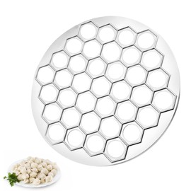 37 Holes Dumpling Ravioli Shape Mould Maker, Aluminum Alloy Ravioli Machine, Pelmeni Form Maker Tools, Dough Press Dumpling Making Mold for Kitchen DIY Cooking
