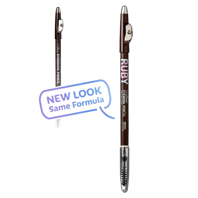 Ruby Kisses GoBrow Eyebrow Pencil, Sharpenable, Longwear, Long Lasting Eyebrow