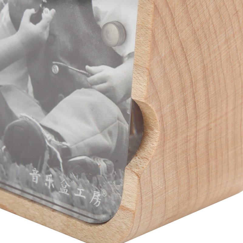 Music Box Gravity Sensor Wooden Photo Frame Musical Box for