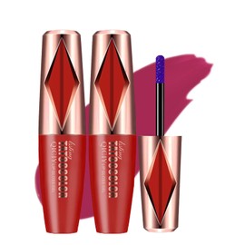 IMrawlook 2pcs Peel Off Lip Stain, Lip Stain Peel Off Liner, Long Lasting, Waterproof and Transfer Proof Nude Lip Tint, Matte Finish Peel Off (05# Bella Stain)