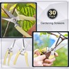 Chumia 30 Pcs Garden Flower Shears Pruning Scissors Heavy Duty