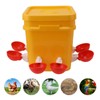 Automatic Chicken Waterer Cup with 12L Handheld Barrel Poultry Drinking