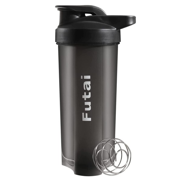 Futai Protein Shaker, 23.7 fl oz (700 ml), Black