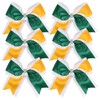Cheerleader Bows 8 Inch 3 Colors 2 Layers 6 Pcs